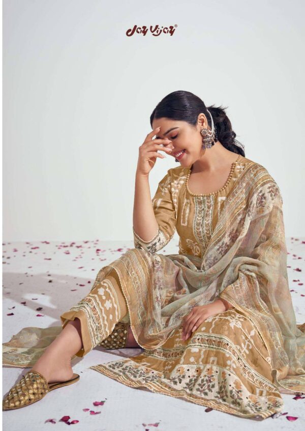 My Fashion Road Jay Vijay Prangan Fancy Designer Silk Ladies Suit | 9514