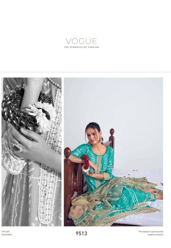 My Fashion Road Jay Vijay Prangan Fancy Designer Silk Ladies Suit | 9513