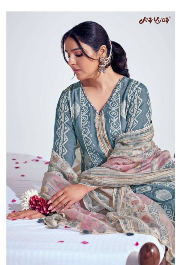 My Fashion Road Jay Vijay Prangan Fancy Designer Silk Ladies Suit | 9516