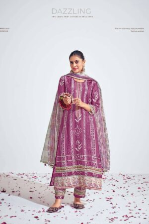 My Fashion Road Jay Vijay Prangan Fancy Designer Silk Ladies Suit | 9515
