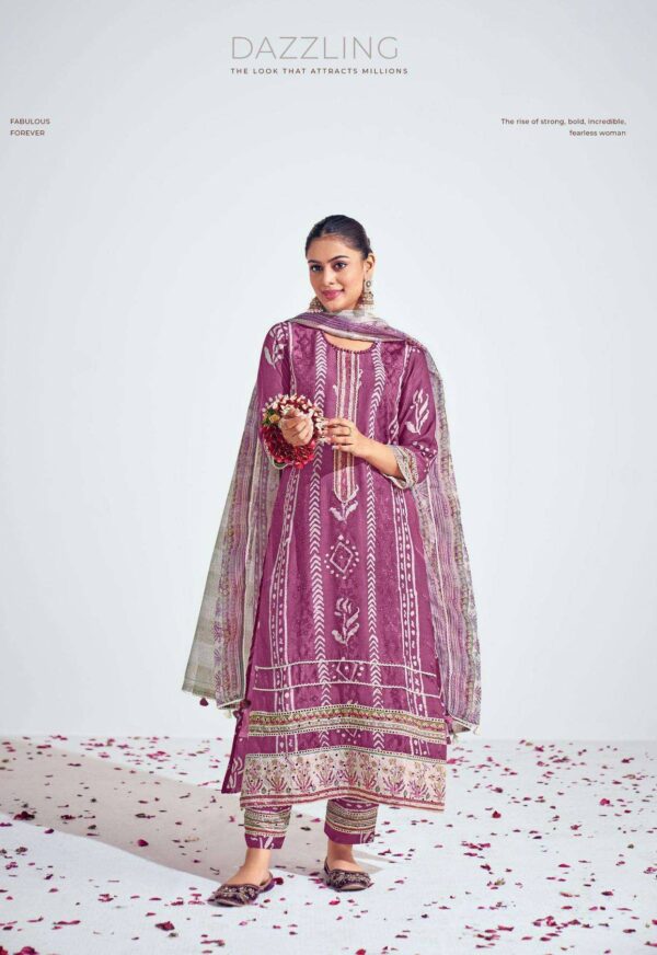 My Fashion Road Jay Vijay Prangan Fancy Designer Silk Ladies Suit | 9515