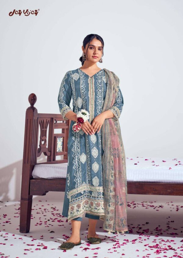My Fashion Road Jay Vijay Prangan Fancy Designer Silk Ladies Suit | 9516