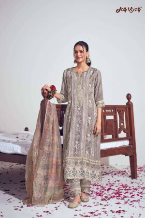 My Fashion Road Jay Vijay Prangan Fancy Designer Silk Ladies Suit | 9517