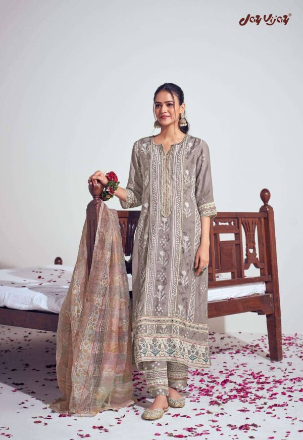 My Fashion Road Jay Vijay Prangan Fancy Designer Silk Ladies Suit | 9517