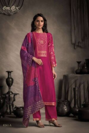 My Fashion Road Omtex Pineeta Fancy Jacquard Silk Suit | 8261 – A