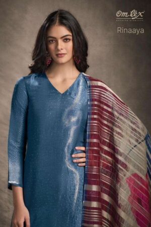My Fashion Road Omtex Rinaaya Latest Designer Silk Exclusive Suit | 8401- B