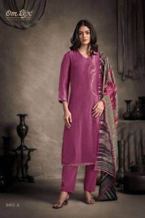 My Fashion Road Omtex Rinaaya Latest Designer Silk Exclusive Suit | 8401- A