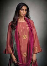 My Fashion Road Omtex Tisha Trends Latest Style Muslin Jacquard Suit | 7901- B