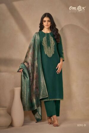 My Fashion Road Omtex Tritika Exclusive Designer Silk Partywear Suit | 8391 – D