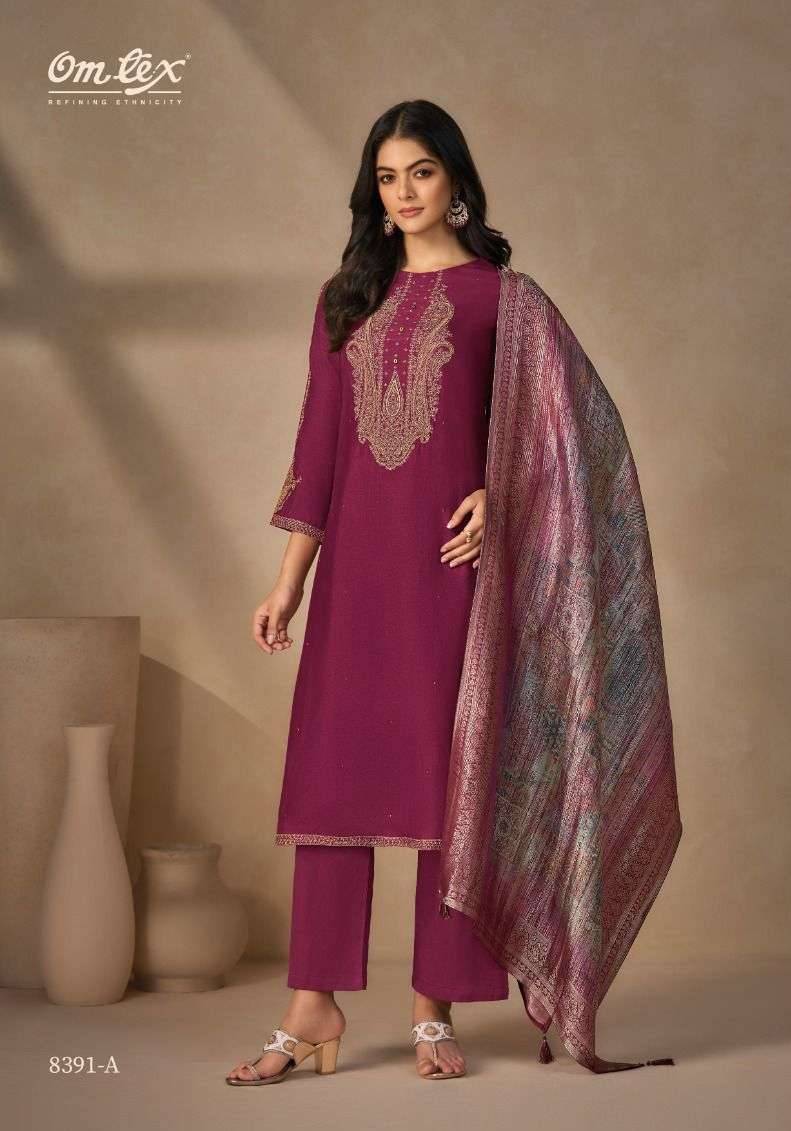 My Fashion Road Omtex Tritika Exclusive Designer Silk Partywear Suit | 8391 – A My Fashion Road Omtex Tritika Exclusive Designer Silk Partywear Suit | 8391 – A