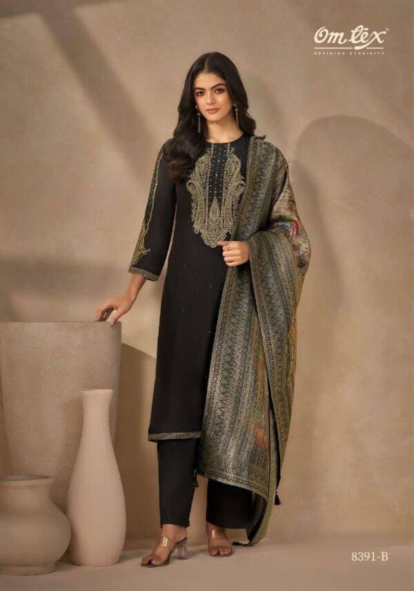 My Fashion Road Omtex Tritika Exclusive Designer Silk Partywear Suit | 8391 – B