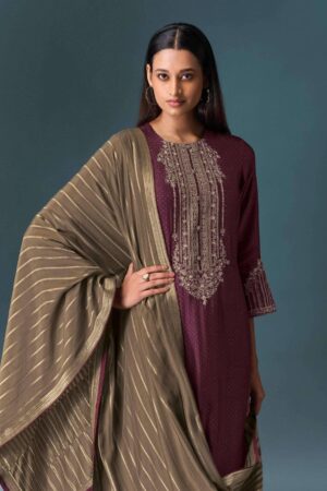My Fashion Road Omtex Yugvika Designer Silk Digital Style Latest Suit | 8141 – C