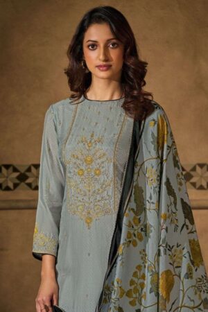 My Fashion Road Omtex Mia Digital Printed Fancy Silk Latest Suit | 8491-A