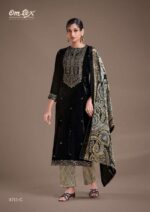 My Fashion Road Omtex Ritha Vol 22 Pure Viscose Velvet Designer Suit | 8711-C