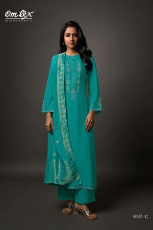 My Fashion Road Omtex Vaishori Exclusive Designer Silk Latest Suit | 8151-C