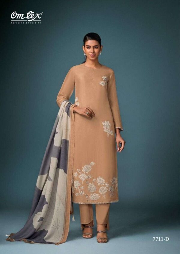 My Fashion Road Omtex Fashion Icon Exclusive Fancy Latest Ladies Suit | 7711-D