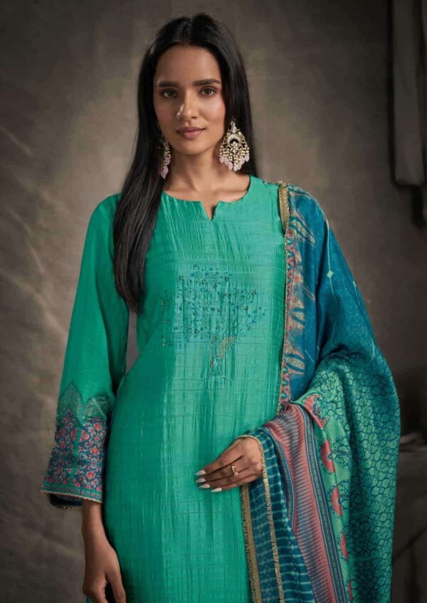 My Fashion Road Omtex Mithila Digital Print Fancy Silk Exclusive Ladies Suit | 8271-C