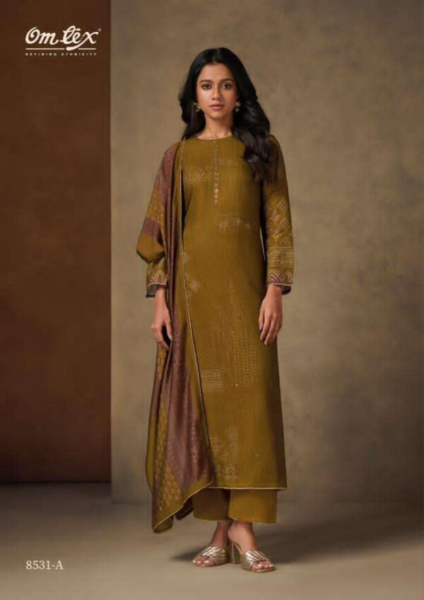 My Fashion Road Omtex Ushma Pure Pashmina Digital Printed Winter Suit | 8531-A