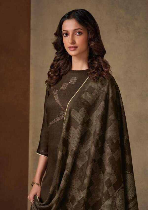 My Fashion Road Omtex Ishira Winter Wear Premium Designs Pashmina Suit | 8561-D