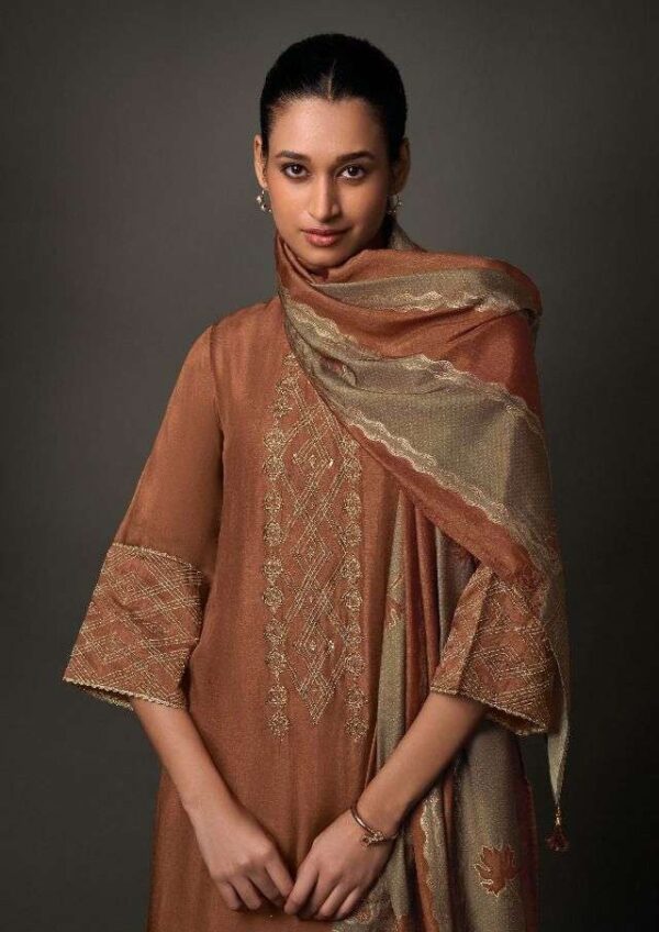 My Fashion Road Omtex Jinisha Exclusive Fancy Silk Latest Suit | 8091-D