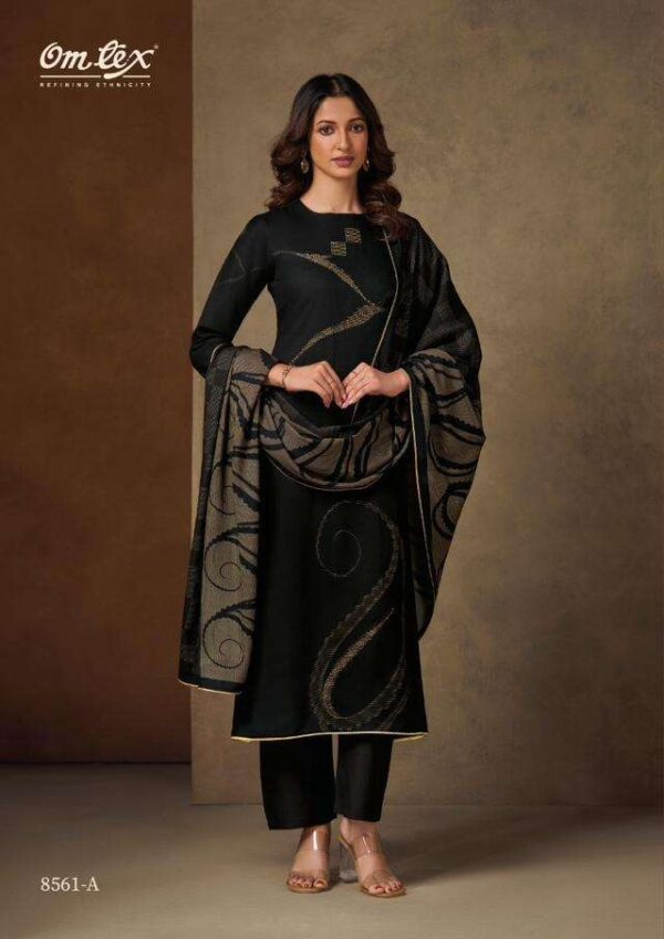 My Fashion Road Omtex Ishira Winter Wear Premium Designs Pashmina Suit | 8561-A