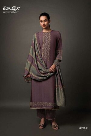 My Fashion Road Omtex Jinisha Exclusive Fancy Silk Latest Suit | 8091-C