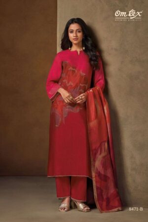 My Fashion Road Omtex Meyza Designer Silk Exclusive Latest Ladies Suit | 8471-B
