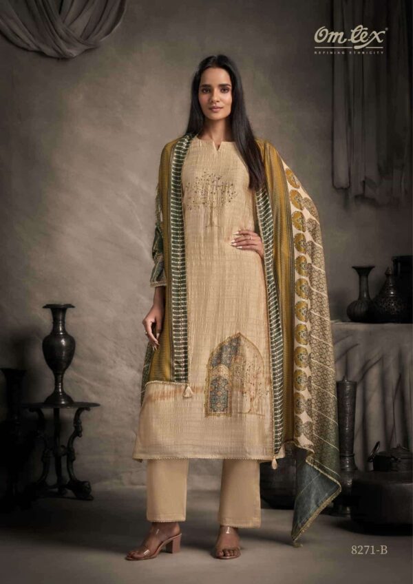 My Fashion Road Omtex Mithila Digital Print Fancy Silk Exclusive Ladies Suit | 8271-B