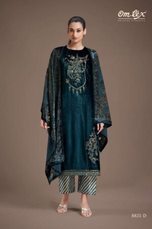 My Fashion Road Omtex Ritha Vol 21 Designer Pure Viscose Velvet Suit | 8831-D