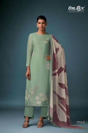 My Fashion Road Omtex Fashion Icon Exclusive Fancy Latest Ladies Suit | 7711-C
