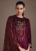 My Fashion Road Omtex Ritha Vol 21 Designer Pure Viscose Velvet Suit | 8831-C