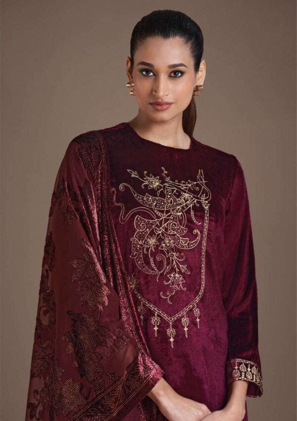 My Fashion Road Omtex Ritha Vol 21 Designer Pure Viscose Velvet Suit | 8831-C