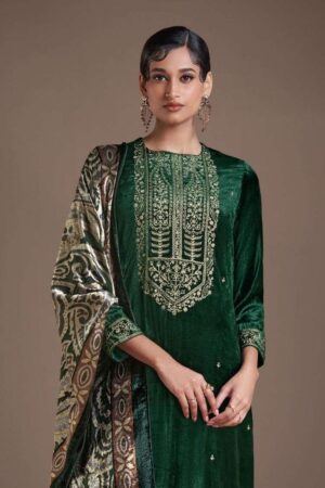 My Fashion Road Omtex Ritha Vol 22 Pure Viscose Velvet Designer Suit | 8711-A
