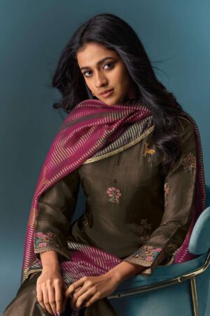 My Fashion Road Omtex Niraya Partywear Style Designer Jacquard Silk Suit | 8171-A