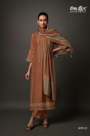 My Fashion Road Omtex Jinisha Exclusive Fancy Silk Latest Suit | 8091-D