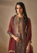 My Fashion Road Omtex Kivira Digital Prints Jacquard Silk Suit | 8401-A My Fashion Road Omtex Kivira Digital Prints Jacquard Silk Suit | 8401-A