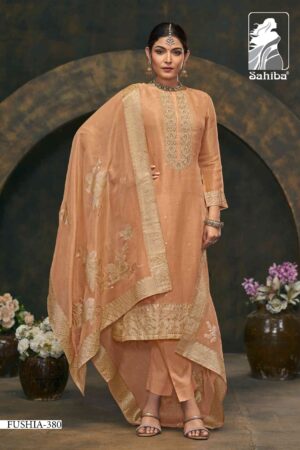 My Fashion Road Sahiba Fushia Partywear Jacquard Designer Suit – 380