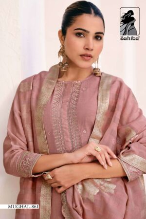 My Fashion Road Sahiba Mughal Wedding Wear Designer Organza Suit – 861