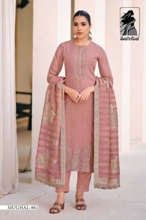 My Fashion Road Sahiba Mughal Wedding Wear Designer Organza Suit – 861