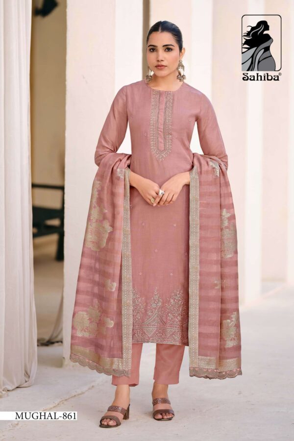 My Fashion Road Sahiba Mughal Wedding Wear Designer Organza Suit – 861