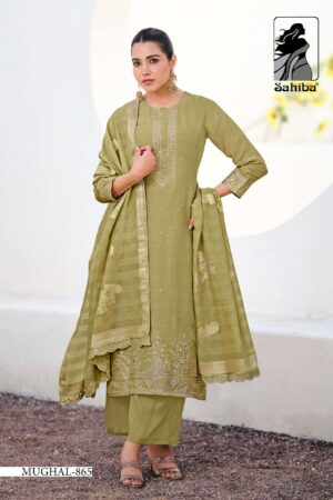 My Fashion Road Sahiba Mughal Wedding Wear Designer Organza Suit – 865