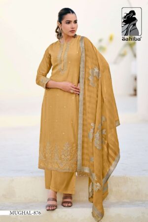 My Fashion Road Sahiba Mughal Wedding Wear Designer Organza Suit – 876