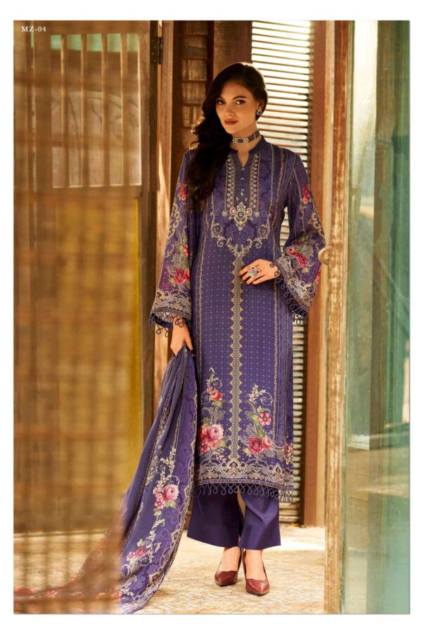 My Fashion Road Varsha Mizh Designer Muslin Suit | MZ – 04