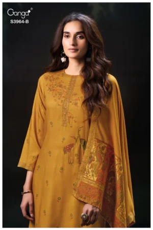 My Fashion Road Carla Ganga Pashmina Suits | S3964 – B