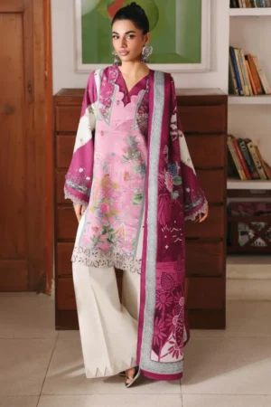 My Fashion Road Qprints By Qalamkar Unstitched Collection 2025 QLM25PW || QW-10 B Kenna