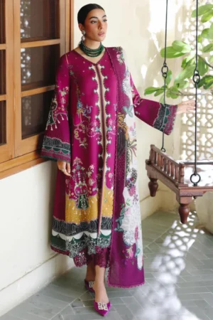 My Fashion Road Qprints By Qalamkar Unstitched Collection 2025 QLM25PW || QW-04 B Lacey