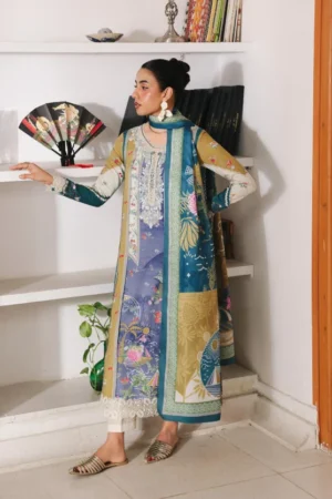 My Fashion Road Qprints By Qalamkar Unstitched Collection 2025 QLM25PW || QW-10 A Alina