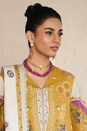 My Fashion Road Qprints By Qalamkar Unstitched Collection 2025 QLM25PW || QW-07 A Celina