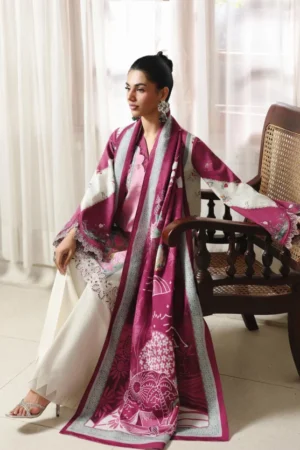 My Fashion Road Qprints By Qalamkar Unstitched Collection 2025 QLM25PW || QW-10 B Kenna