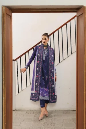 My Fashion Road Qprints By Qalamkar Unstitched Collection 2025 QLM25PW || QW-03B Vanna